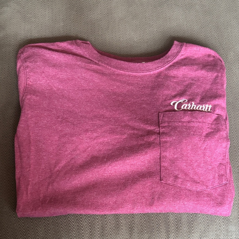 Carhartt Women's Magenta Long Sleeve Tee